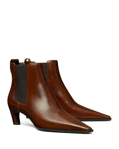 Tory Burch Women's Romy 45 Leather Chelsea Boots In Brown