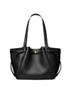 Tory Burch Saint Laurent Cassandre Leather Bucket Bag In Black