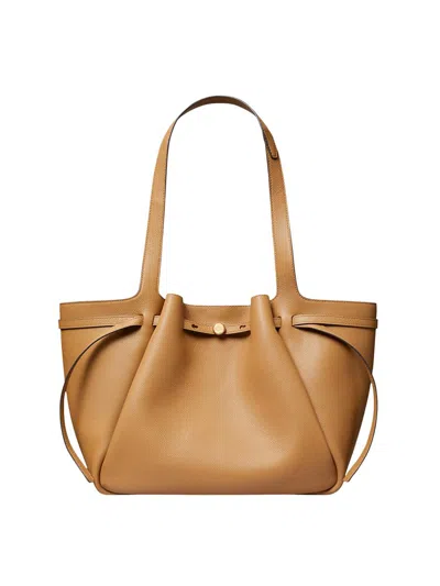 Tory Burch Women's Romy Pebbled Leather Tote Bag In Brown