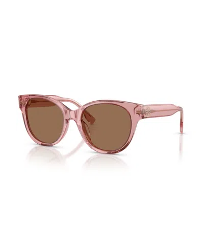 Tory Burch Women's Round Sunglasses, Ty7236u In Pink