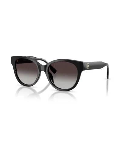 Tory Burch Women's Round Sunglasses, Ty7236u In Black