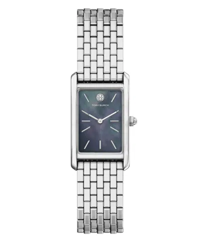Tory Burch Women's Slim Eleanor Silver Stainless Steel Bracelet Watch 20mm