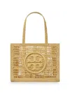 TORY BURCH WOMEN'S SMALL ELLA CROCHET STRAW TOTE BAG