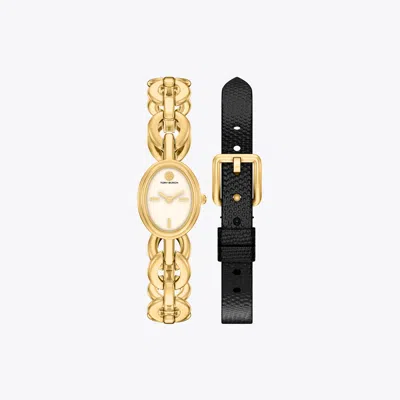 Tory Burch Women's Small Oval Watch Gift Set, One Size