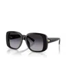 Tory Burch Pierced Oversized Square Sunglasses In Black