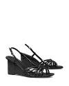 Tory Burch Women's Strappy Wedge Sandals In Perfect Black