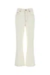 Tory Burch Mini Structured Relaxed Fit Pants In White