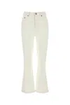 Tory Burch Mini Structured Relaxed Fit Pants In White