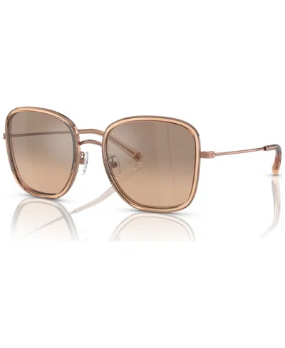 Tory Burch Woman Sunglass Ty6101 In 33683d Transparent Blush