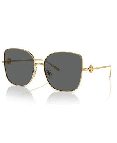 Tory Burch Women's Sunglasses, Ty6106d In Shiny Gold