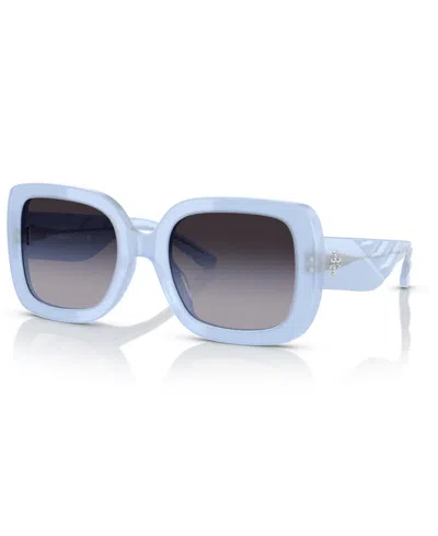 Tory Burch Women's Sunglasses Ty7179u In Milky Light Blue
