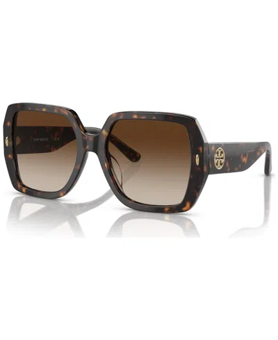 Tory Burch Women's Sunglasses, Ty7191u In Dark Tortoise