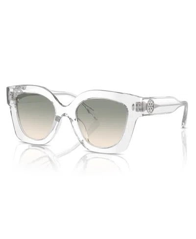 Tory Burch Woman Sunglass Ty7201u In Light Brown Gradient Light Grey