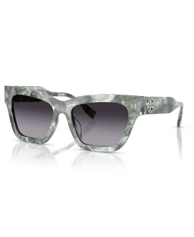 Tory Burch Women's Sunglasses Ty7208u In Black Marble