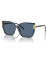 Tory Burch Woman Sunglass Ty9076u In Transparent Blue