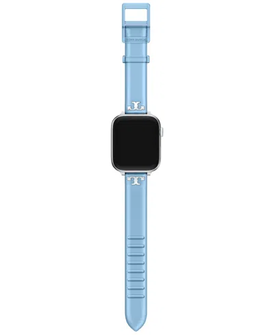 Tory Burch Women's T Wrap Jelly Band For Apple Watch, Tbs0139e In Blue