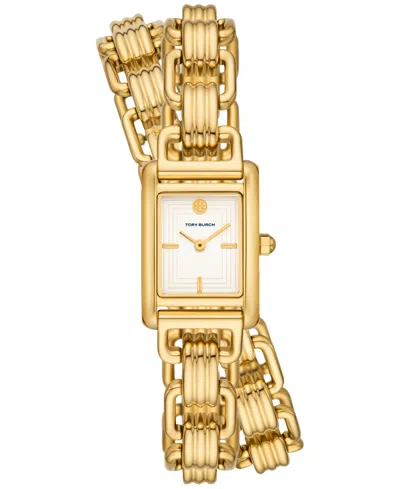Tory Burch The Eleanor 3-in-1 Watch With Gold-tone Stainless Steel In Yellow Gold