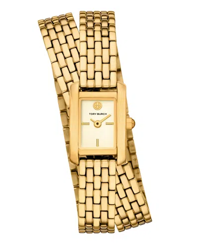 Tory Burch Women's The Eleanor Mini Quartz Two-hand Gold Stainless Steel, 18mm