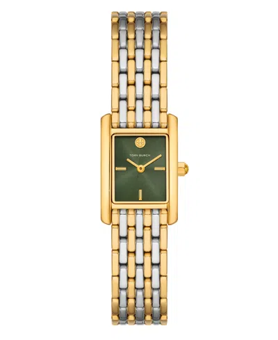 Tory Burch Women's The Eleanor Small Two-tone Stainless Steel Watch, 18mm In Gold