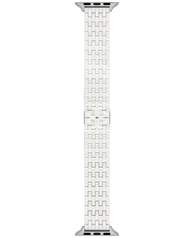 TORY BURCH WOMEN'S THE ELEANOR WHITE CERAMIC BRACELET FOR APPLE WATCH 38-46MM