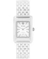 Tory Burch Women's The Eleanor White Ceramic Bracelet Watch 31mm In White