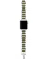 Tory Burch Women's The Kira Green Silicone & Stainless Steel Bracelet For Apple Watch 38mm-46mm In Multi