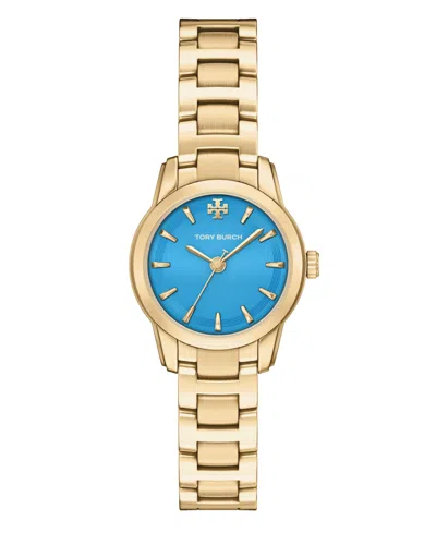 Tory Burch Women's The Miller Round Small Quartz Three-hand Gold Stainless Steel Watch, 28mm