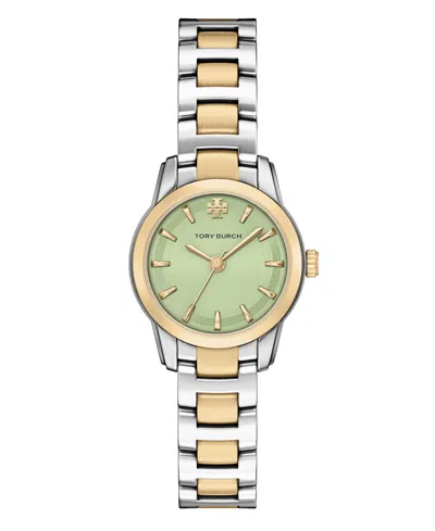 Tory Burch Women's The Miller Round Small Quartz Three-hand Two-tone Stainless Steel Watch, 28mm In Gold