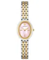 Tory Burch Women's The Oval Two-tone Stainless Steel Bracelet Watch 28mm In Multi
