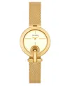 Tory Burch Women's The Pierced Small Quartz Two-hand Gold Stainless Steel, 30mm In Gold