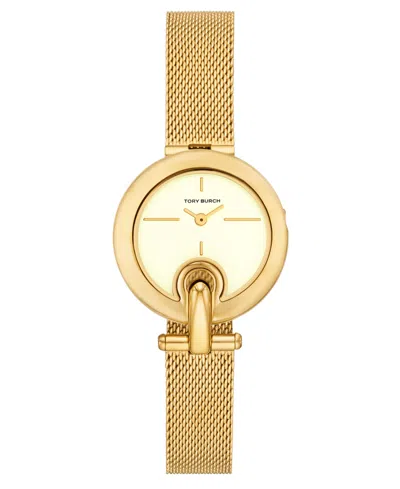Tory Burch Women's The Pierced Small Quartz Two-hand Gold Stainless Steel, 30mm