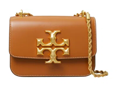 Pre-owned Tory Burch Women's  Eleanor Small Convertible Shoulder Bag In Whiskey