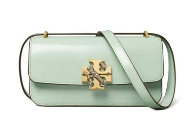 Pre-owned Tory Burch Women's  Eleanor Small Rectangular Handbag In Mint