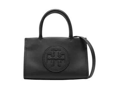Pre-owned Tory Burch Women's  Ella Bio Mini Tote In Black