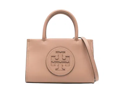 Pre-owned Tory Burch Women's  Ella Bio Mini Tote In Light Sand