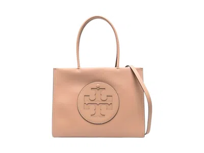 Pre-owned Tory Burch Women's  Ella Bio Small Tote In Light Sand