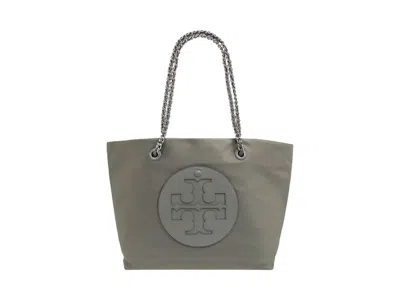 Pre-owned Tory Burch Women's  Ella Chain Bag In Stone