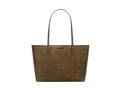 Pre-owned Tory Burch Women's  Eversmall Tote In Walnut In Brown