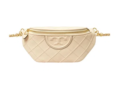 Pre-owned Tory Burch Women's  Fleming Convertible Belt Bag In New Cream