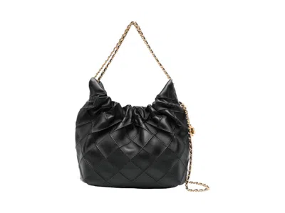 Pre-owned Tory Burch Women's  Fleming Mini Hobo Bag In Black