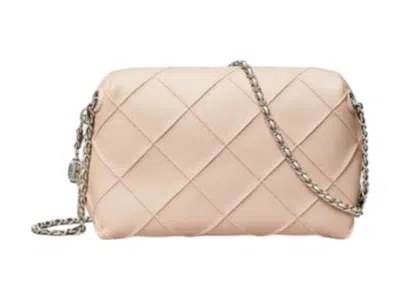 Pre-owned Tory Burch Women's  Fleming Soft Crossbody Bag In Soft Pink