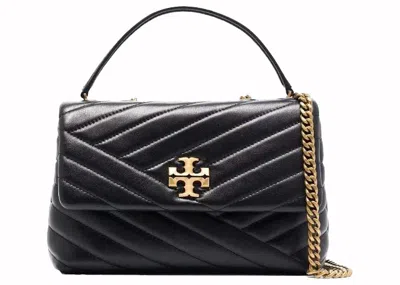 Pre-owned Tory Burch Women's  Kira Chevron Small Convertible Shoulder Bag In Black