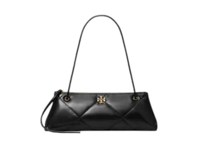 Pre-owned Tory Burch Women's  Kira Diamond Quilt East Shoulder Bag In Black