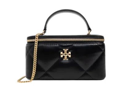 Pre-owned Tory Burch Women's  Kira Diamond Quilt Vanity Case In Black