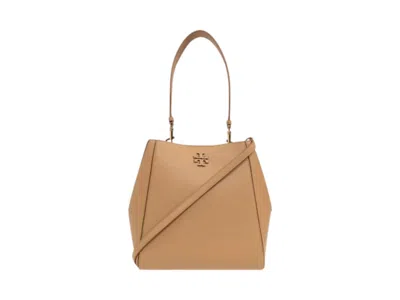Pre-owned Tory Burch Women's  Mcgraw Bucket Bag In Tiramusu