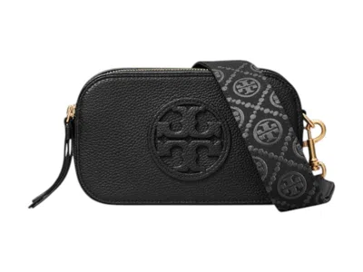 Pre-owned Tory Burch Women's  Miller Mini Crossbody Bag In Black