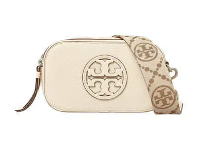 Pre-owned Tory Burch Women's  Miller Mini Crossbody In New Ivory