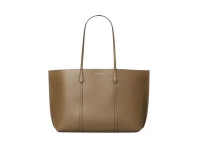 Pre-owned Tory Burch Women's  Perry Tote In Wild Mushroom In Brown