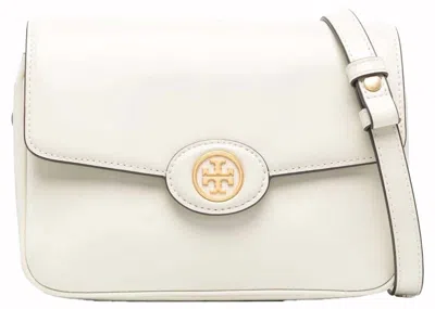 Pre-owned Tory Burch Women's  Robinson Spazzolato Shoulder Bag In Shea Butter