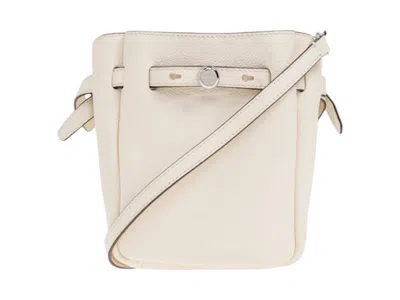 Pre-owned Tory Burch Women's  Romy Small Crossbody In Light Cream